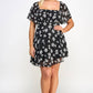 Plus Size Floral Chiffon Dress - NK18361-D