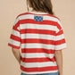 4th of July star pocket top