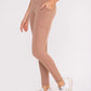 Bronze - No Front Seam Lycra-Blend Swoop Leggings - NUDE