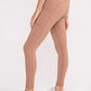 Bronze - No Front Seam Lycra-Blend Swoop Leggings - NUDE