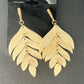 *Light Wood Leaf Shaped Earrings