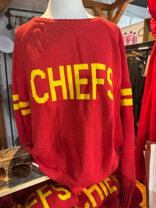 Chiefs Varsity Crew Sweater - Red