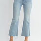 JBD High Rise Crop Flare With Distressed Hem