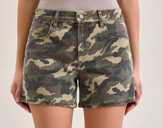 Camo Stretch Mid Rise