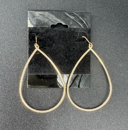 GOLD TEARDROP  EARRING