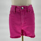 RFM ESSENTIAL SHORTS FRAY HEM WITH SIDE SLITS - CANDY PINK