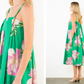 Thin Strap Floral Print Dress