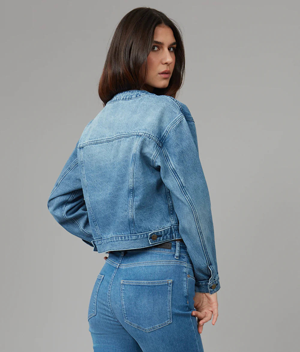 AURORA-MDL Cropped Denim Jacket