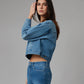 AURORA-MDL Cropped Denim Jacket