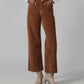 COLETTE High Rise Wide Leg Corduroy pan