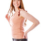 *ROSE RUFFLE SLEEVE TANK