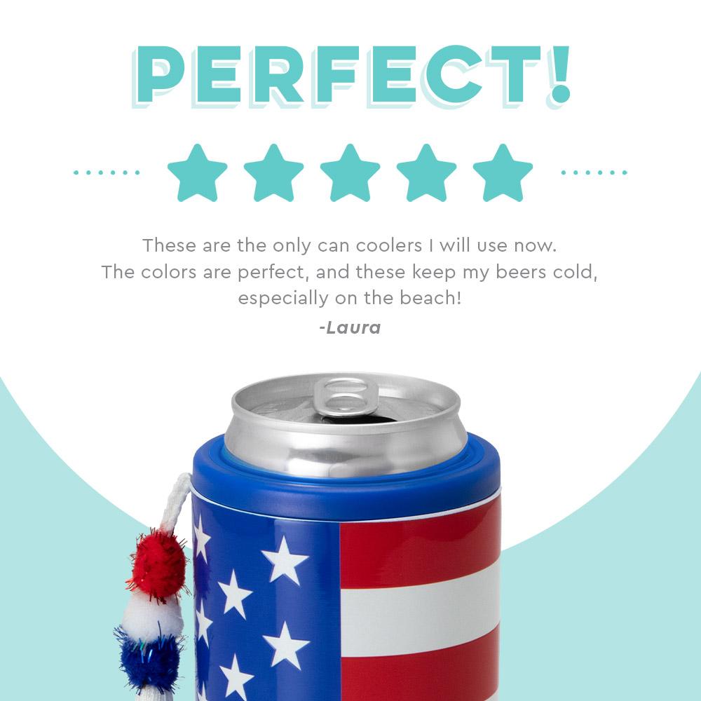 All American Skinny Can Cooler (12oz)