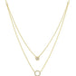 Round Pavé Double Appeal Necklace