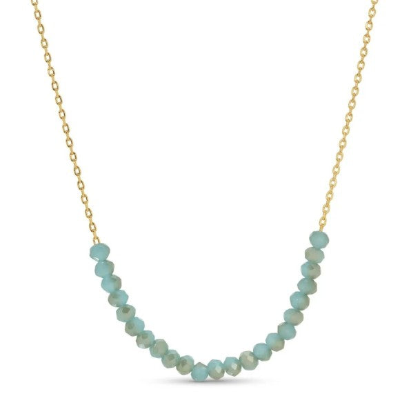 Delicate Crystal Accented Necklace