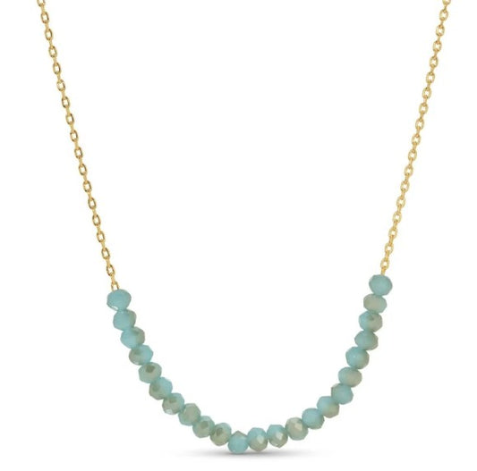 Delicate Crystal Accented Necklace