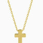 Small Simple Cross Necklace