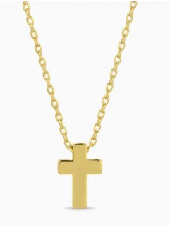 Small Simple Cross Necklace