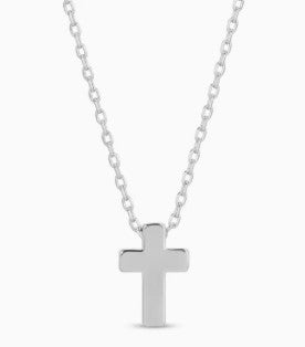Small Simple Cross Necklace