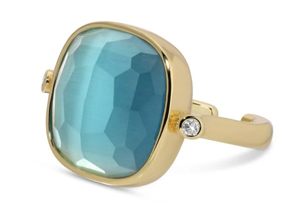 Ms. Reliability Square Stone Ring