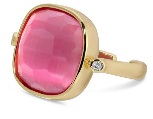 Ms. Reliability Square Stone Ring