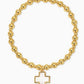 Beaded Cross Charm Bracelet