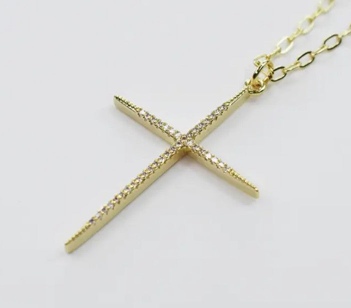 Full of Grace Gold Cross Necklace