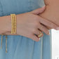 6mm Gold Beaded Bracelet