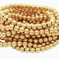 6mm Gold Beaded Bracelet
