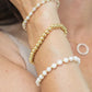 6mm Gold Beaded Bracelet
