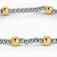 Two-Tone Stretch Bracelet 3mm/5mm