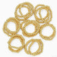 Gold Beaded Stretch Ring