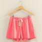 Drawstring Burnout French Terry Shorts - Taffy