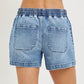 Slouchy Star Patched Detail Shorts