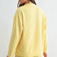 Offset Raw Edge Half-Zip Shirt - Yellow Glow