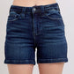 JB High Waisted Black Flap Pocket Shorts