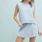 French Terry Sleeveless Skort Set