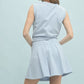French Terry Sleeveless Skort Set