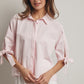 COLLARED BLOUSE WITH SLEEVE TIES