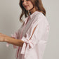 COLLARED BLOUSE WITH SLEEVE TIES