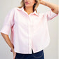 Contrast Stripe Detailing Button Down Shirt