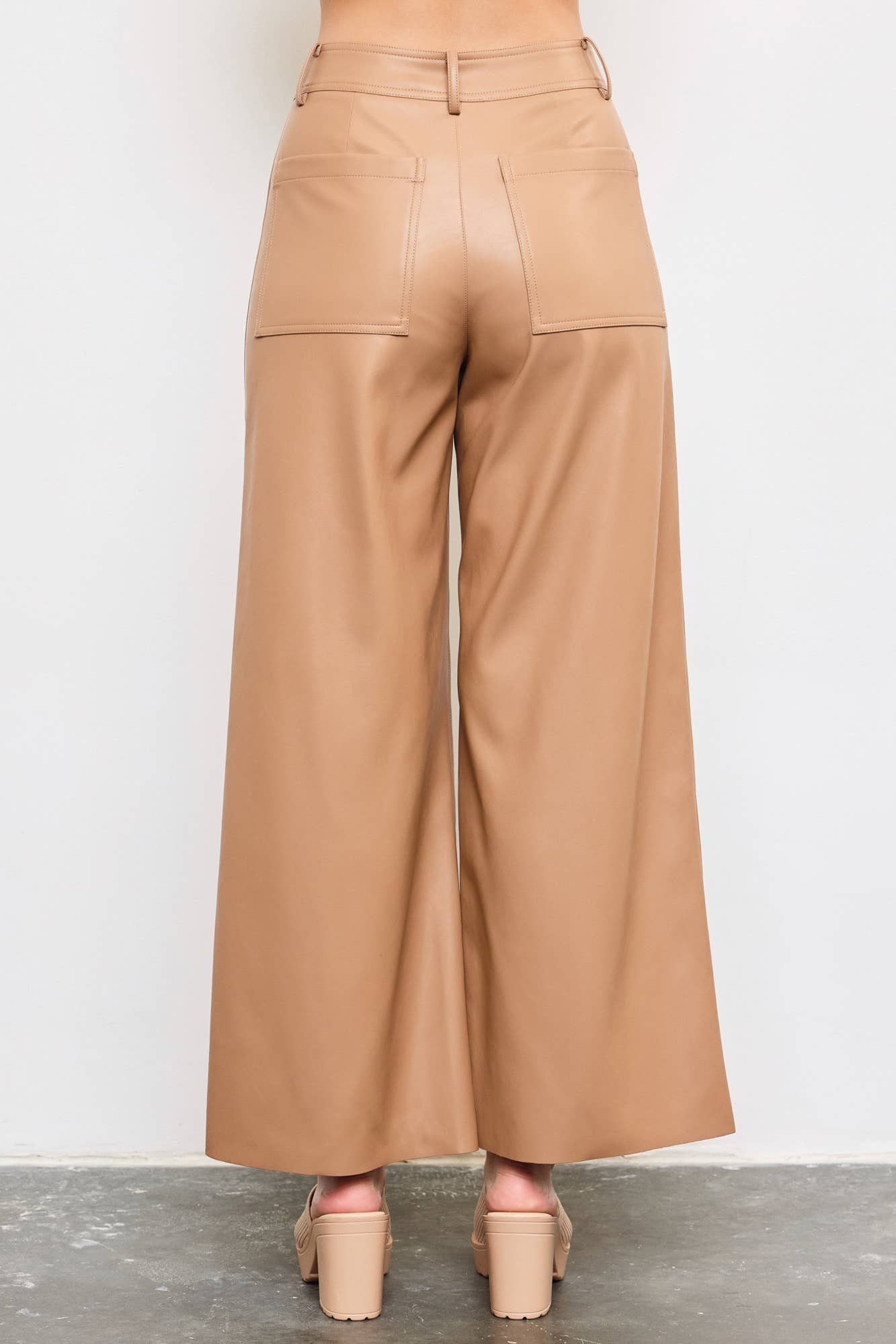 TAN LEATHER PANTS