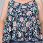 Floral Paisley Print Ruffle Cami Plus Size Top