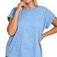 PS Cotton Folded Sleeve T Shirt