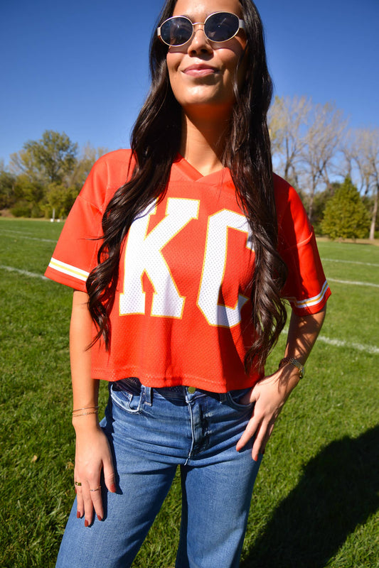 Go Red Football Jersey - Kansas City
