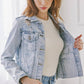 DISTRESSED LIGHT DENIM JACKET - KANCAN