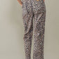 Savanna Leopard Cropped Cargo Pants