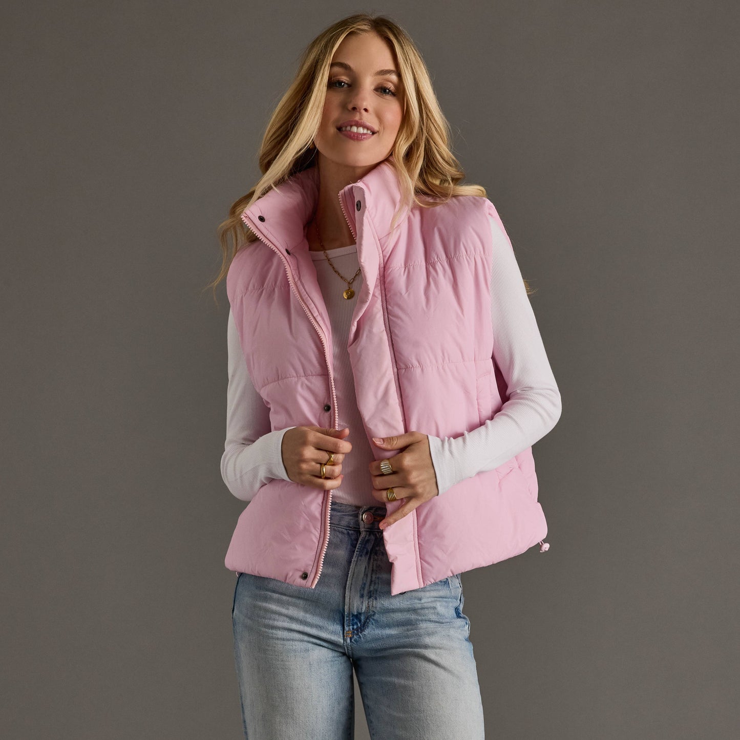 Lt. Pink Puffer Vest