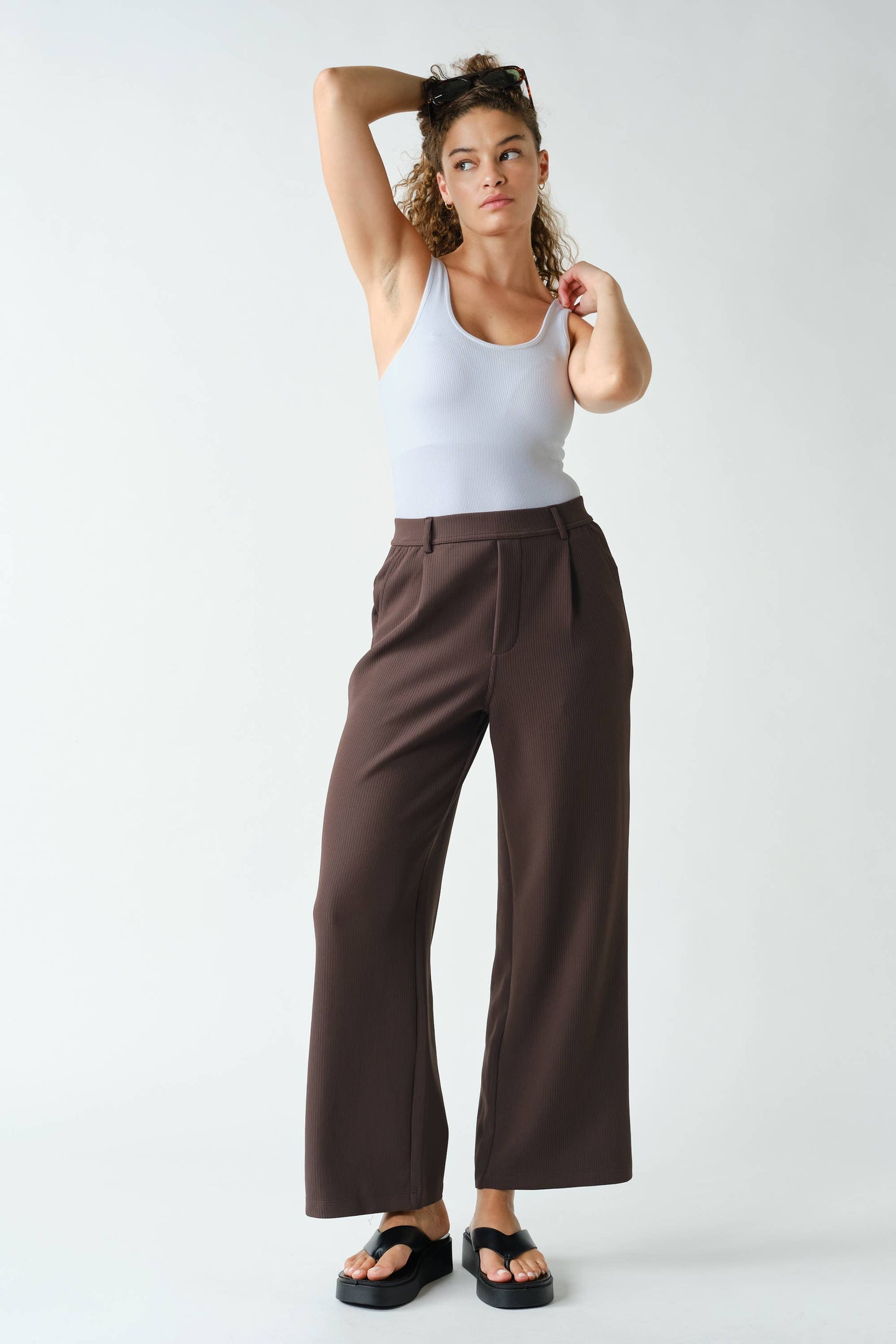 Jacquard Ribbed District Tailored Trousers