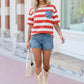 4th of July star pocket top
