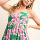 *SMOCKED BACK SIDE POCKET STRAPPY LINED MAXI DRESS